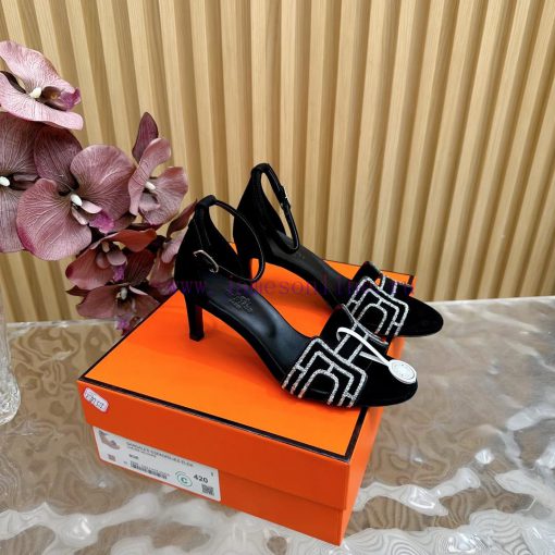 2024 New Collection: Herm è s/Herm è s Classic High Heel Hot Diamond Sandals with a retro dedivrz1b4 - Image 2