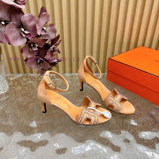 2024 New Collection: Herm è s/Herm è s Classic High Heel Hot Diamond Sandals with a retro de7oo9g3d4 - Image 11