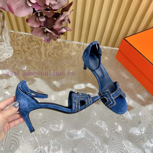 2024 New Collection: Herm è s/Herm è s Classic High Heel Hot Diamond Sandals with a retro dexjgjbyqq - Image 9