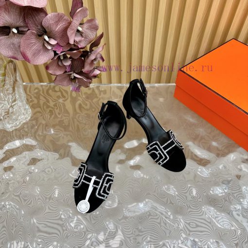 2024 New Collection: Herm è s/Herm è s Classic High Heel Hot Diamond Sandals with a retro dedivrz1b4 - Image 7
