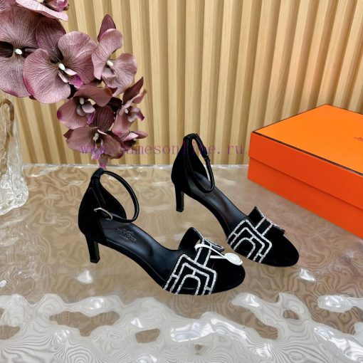 2024 New Collection: Herm è s/Herm è s Classic High Heel Hot Diamond Sandals with a retro dedivrz1b4 - Image 8