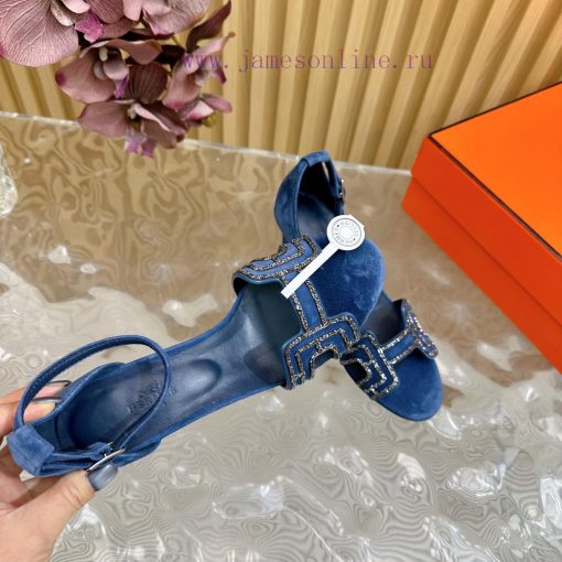 2024 New Collection: Herm è s/Herm è s Classic High Heel Hot Diamond Sandals with a retro dexjgjbyqq - Image 11