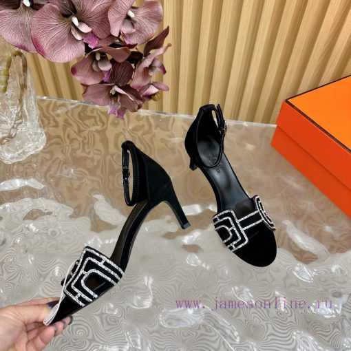 2024 New Collection: Herm è s/Herm è s Classic High Heel Hot Diamond Sandals with a retro dedivrz1b4 - Image 10