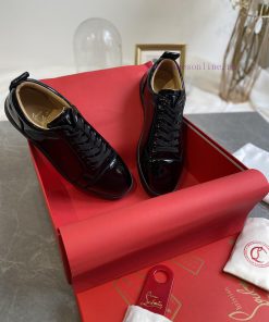 ╔ Low cut black patent leather glossy version ╗️Top level customized version𝑪𝒉𝒓𝒊𝒔𝒕𝒊𝒂𝒏 𝑳𝒐𝒖𝒃𝒐𝒖yrsuasrh