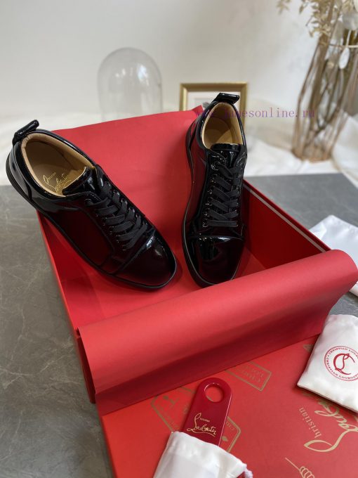 ╔ Low cut black patent leather glossy version ╗️Top level customized version𝑪𝒉𝒓𝒊𝒔𝒕𝒊𝒂𝒏 𝑳𝒐𝒖𝒃𝒐𝒖yrsuasrh