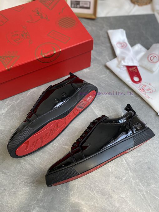 ╔ Low cut black patent leather glossy version ╗️Top level customized version𝑪𝒉𝒓𝒊𝒔𝒕𝒊𝒂𝒏 𝑳𝒐𝒖𝒃𝒐𝒖yrsuasrh - Image 4