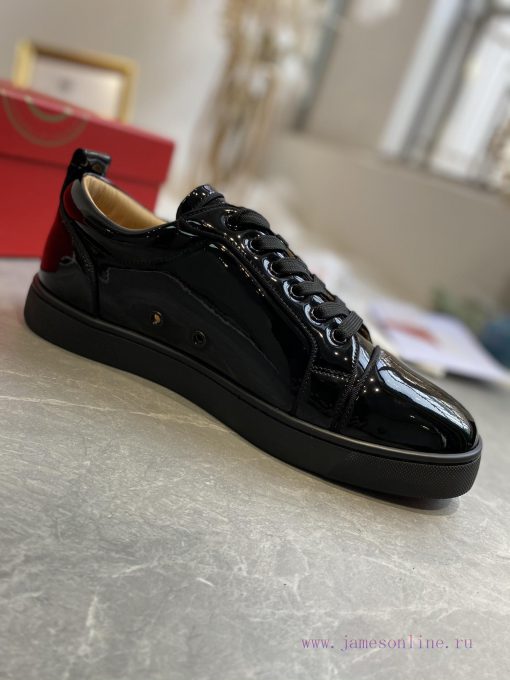╔ Low cut black patent leather glossy version ╗️Top level customized version𝑪𝒉𝒓𝒊𝒔𝒕𝒊𝒂𝒏 𝑳𝒐𝒖𝒃𝒐𝒖yrsuasrh - Image 6