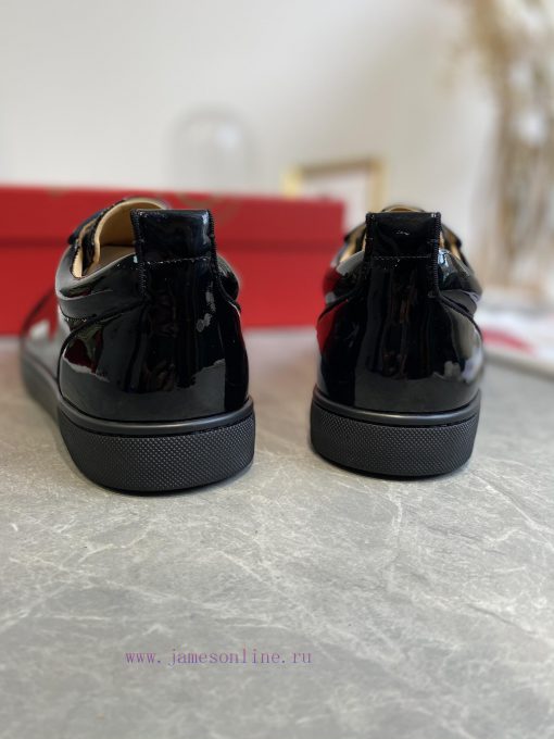 ╔ Low cut black patent leather glossy version ╗️Top level customized version𝑪𝒉𝒓𝒊𝒔𝒕𝒊𝒂𝒏 𝑳𝒐𝒖𝒃𝒐𝒖yrsuasrh - Image 9
