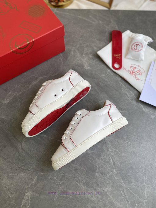 ╔ Low cut white red stripe light version ╗️Top level customized version𝑪𝒉𝒓𝒊𝒔𝒕𝒊𝒂𝒏 𝑳𝒐𝒖𝒃𝒐𝒖𝒕𝒊𝒏Wh3d1qg8ew - Image 4