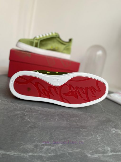 ╔ Low cut grass green velvet light version ╗️Top level customized version𝑪𝒉𝒓𝒊𝒔𝒕𝒊𝒂𝒏 𝑳𝒐𝒖𝒃𝒐𝒖𝒕𝒊𝒏87zqj1py - Image 10
