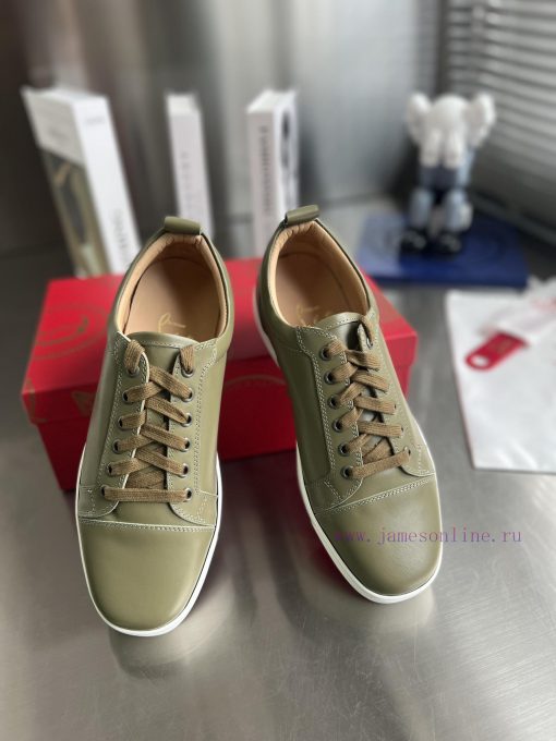 ╔ Low cut light version military green cowhide model ╗️Top level customized version𝑪𝒉𝒓𝒊𝒔𝒕𝒊𝒂𝒏smr78evb - Image 5