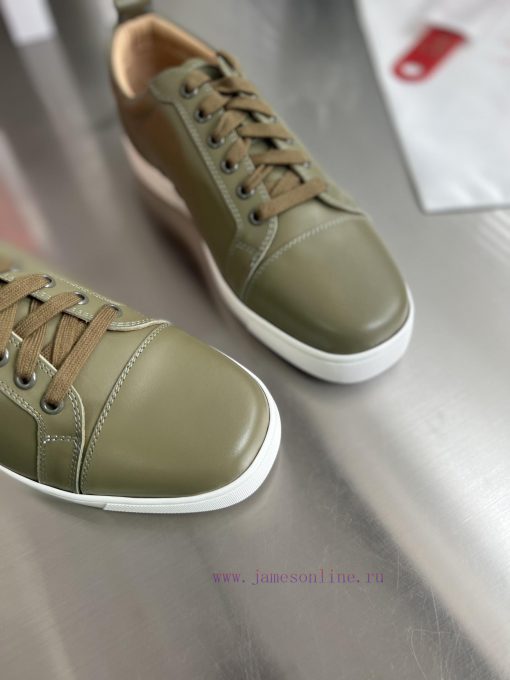 ╔ Low cut light version military green cowhide model ╗️Top level customized version𝑪𝒉𝒓𝒊𝒔𝒕𝒊𝒂𝒏smr78evb - Image 7