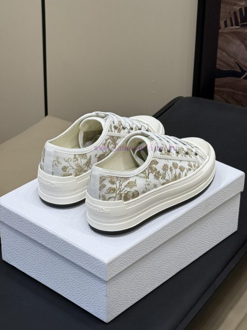 Dior inserts new colorsDior 25 Spring/Summer Thick soled Embroidered SneakersThe thickened sddweqvo8 - Image 4