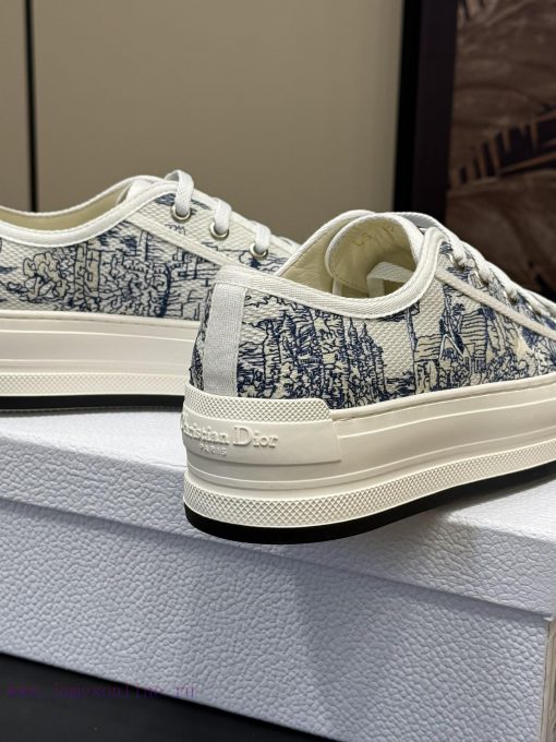 Dior inserts new colorsDior 25 Spring/Summer Thick soled Embroidered SneakersThe thickened szezqsj4d - Image 8