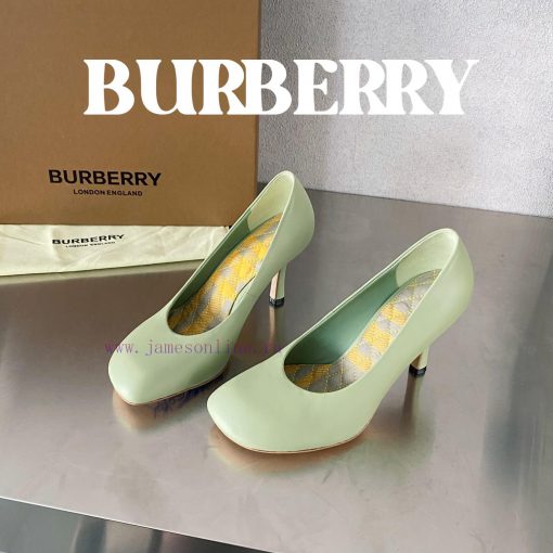 Burberryyburberry 𝑩𝒖𝒓𝒃𝒆𝒓𝒓𝒚𝒚𝘽𝙪𝙧𝙗𝙚𝙧𝙧𝙮𝙮𝙮⼋利 2024 Latest High Heel Lazy Retro Elegant Intellectuaucashmjn - Image 4