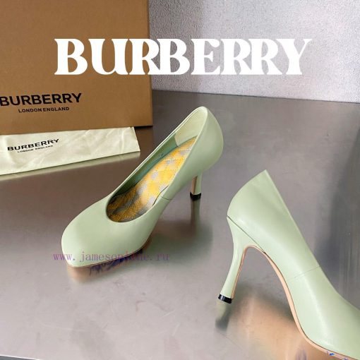 Burberryyburberry 𝑩𝒖𝒓𝒃𝒆𝒓𝒓𝒚𝒚𝘽𝙪𝙧𝙗𝙚𝙧𝙧𝙮𝙮𝙮⼋利 2024 Latest High Heel Lazy Retro Elegant Intellectuaucashmjn - Image 7