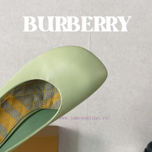 Burberryyburberry 𝑩𝒖𝒓𝒃𝒆𝒓𝒓𝒚𝒚𝘽𝙪𝙧𝙗𝙚𝙧𝙧𝙮𝙮𝙮⼋利 2024 Latest High Heel Lazy Retro Elegant Intellectuaucashmjn - Image 8