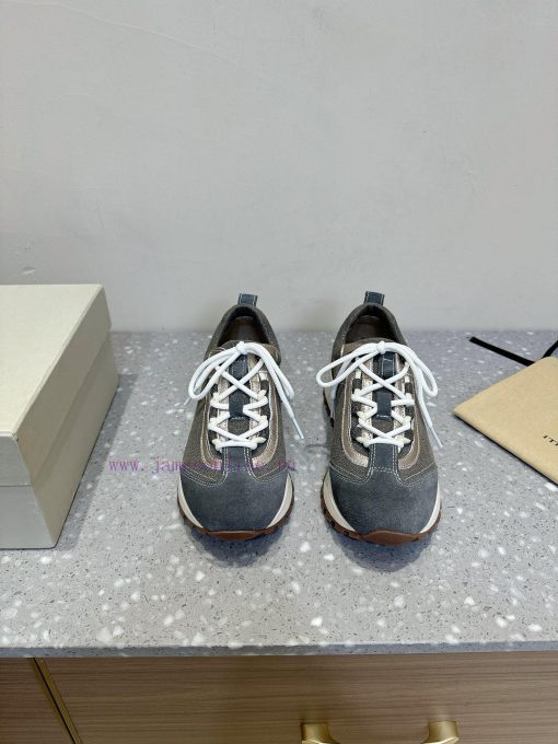 Brunello Cucinelli autumn and winter new couple style lace up series casual shoesBC is a weluniqdtlt