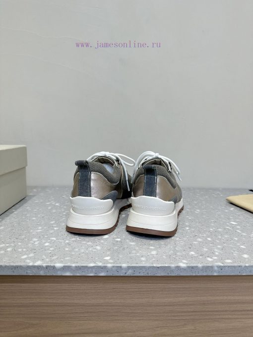 Brunello Cucinelli autumn and winter new couple style lace up series casual shoesBC is a weluniqdtlt - Image 7