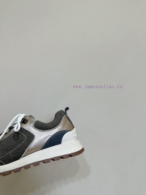 Brunello Cucinelli autumn and winter new couple style lace up series casual shoesBC is a weluniqdtlt - Image 8