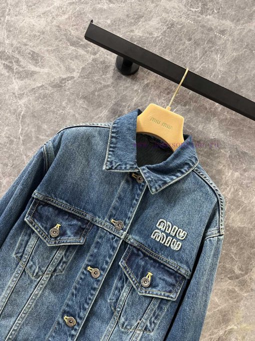ZW61069 Miumi * 25Ss Spring/Summer New Intelligent Molecular Academy Style Pattern Splicing Cow gbwif44n - Image 5