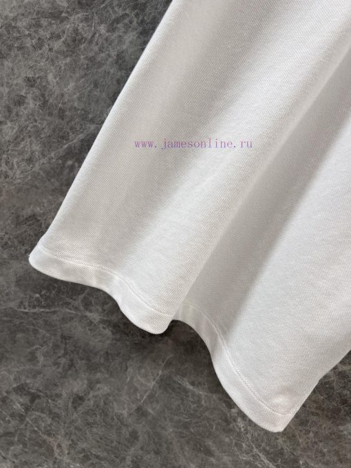 ZT61068 Dior 25Ss Spring/Summer New Embroidered Collar Buckle Mesh Ball Style Polo Short Sleeve sltjbz6u - Image 7