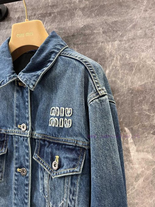 ZW61069 Miumi * 25Ss Spring/Summer New Intelligent Molecular Academy Style Pattern Splicing Cow gbwif44n - Image 9