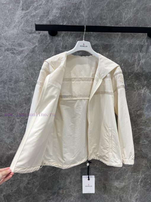 ZW61073 Moncler 25Ss Spring/Summer New Clisson Lace Hollow Fashion Splicing Coat 丨 YB Developed g5ildz8h - Image 4
