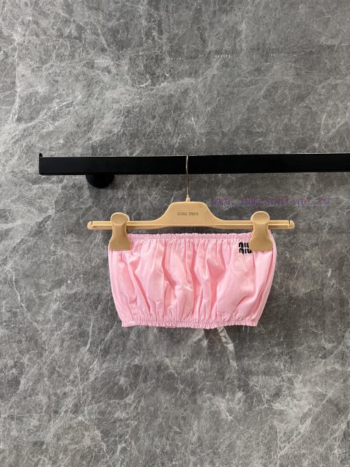 ZT61075 Miumi * 25Ss Spring/Summer New Poplin Skirt | YB Developed Sakura Powder Poplin Fabric 9fk6820o