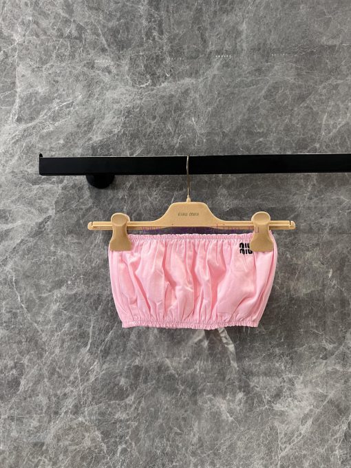 ZT61075 Miumi * 25Ss Spring/Summer New Poplin Skirt | YB Developed Sakura Powder Poplin Fabric 9fk6820o - Image 2