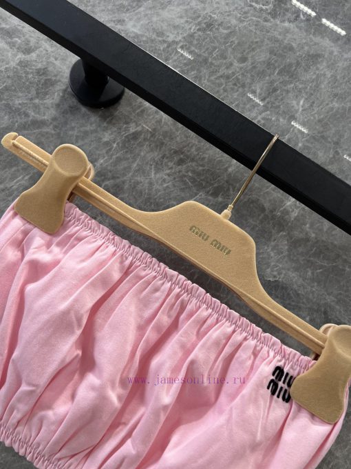 ZT61075 Miumi * 25Ss Spring/Summer New Poplin Skirt | YB Developed Sakura Powder Poplin Fabric 9fk6820o - Image 6
