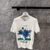 ZT61077 Loewe 25Ss Spring/Summer New Iris Texture Short Sleeve Knitted T-shirt | Developed By Y avo17r0e