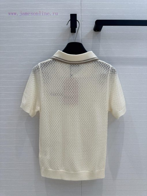 Highly Recommended BT77537 Miu Miu Girl Outfit Fashionable And Sharp Cut Polo Collar Knitted Sh qnqvskxc - Image 9