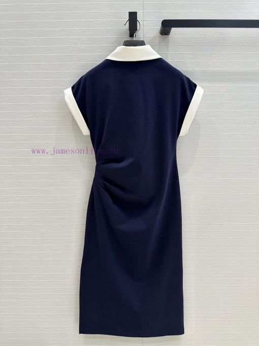 Strongly Recommend BL77536 Miu Collection 25 Spring/Summer New Product Color Contrasting Polo C m6976p6o - Image 10