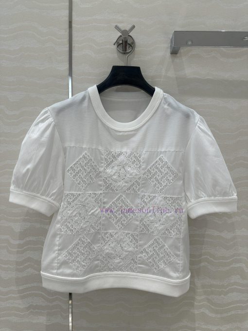 🤞 AT77539 Coco Chanel Girls' French Court Style Short Sleeved Top Is A Hard To Find Hot Item Wi 1wdoyrny - Image 2