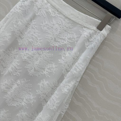 AB77551 Miss Dior French Lace Long Half Skirt With Eyelash Positioning Lace Lace Heavy Industry ideky8ju - Image 4