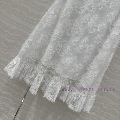 AB77551 Miss Dior French Lace Long Half Skirt With Eyelash Positioning Lace Lace Heavy Industry ideky8ju - Image 6