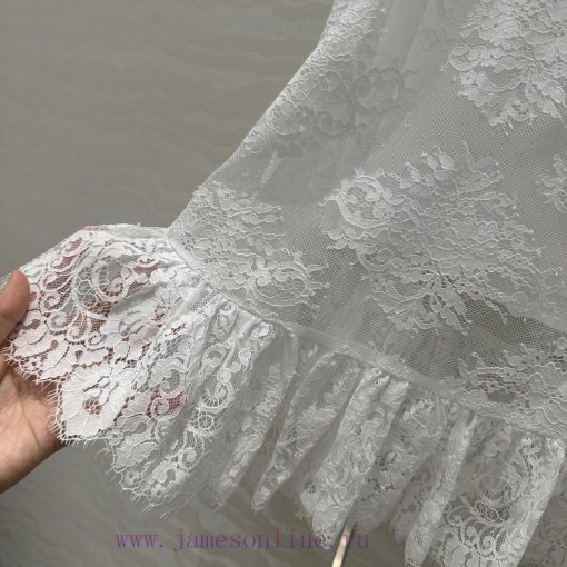 AB77551 Miss Dior French Lace Long Half Skirt With Eyelash Positioning Lace Lace Heavy Industry ideky8ju - Image 7