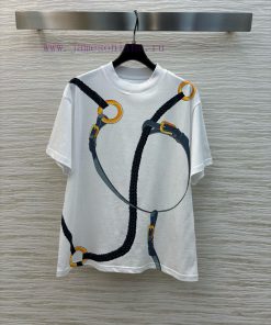 CT77559 Her Home 25 New Item Chain Print Round Neck T-shirt Customized With 100% Pure Cotton Fa whic1jcm