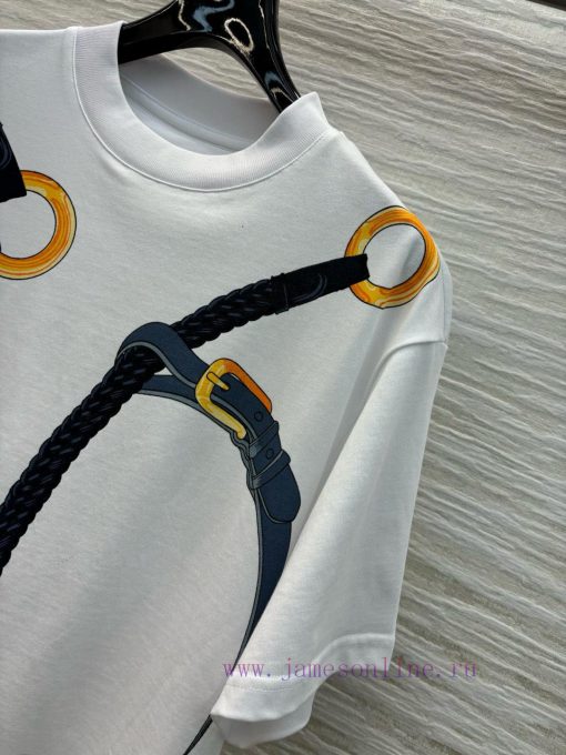 CT77559 Her Home 25 New Item Chain Print Round Neck T-shirt Customized With 100% Pure Cotton Fa whic1jcm - Image 6