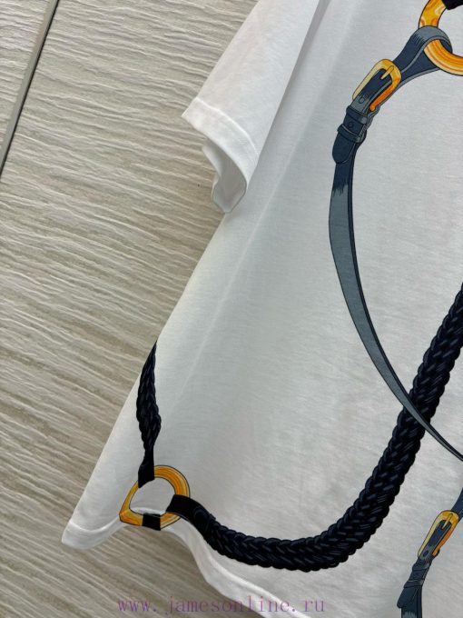 CT77559 Her Home 25 New Item Chain Print Round Neck T-shirt Customized With 100% Pure Cotton Fa whic1jcm - Image 7