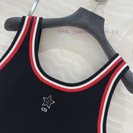 AT77565 Miss Dior Tennis Sport Knitted 🧶 Tank Top Temperament U-neck Slim Fit Versatile And Not wfj7d7wx - Image 5
