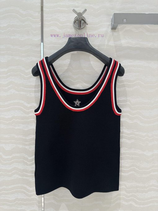 AT77565 Miss Dior Tennis Sport Knitted 🧶 Tank Top Temperament U-neck Slim Fit Versatile And Not wfj7d7wx - Image 10