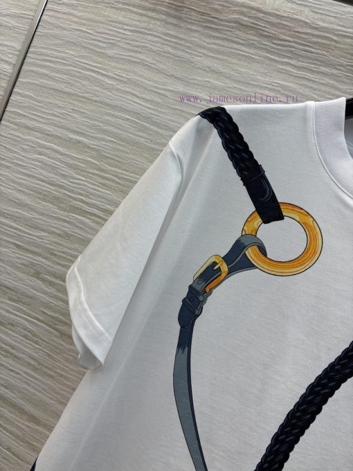 CT77559 Her Home 25 New Item Chain Print Round Neck T-shirt Customized With 100% Pure Cotton Fa 5tq90tfy - Image 5