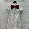 CL77570 Valentino 25 Spring/Summer New Collection Red Velvet Decorative Polka Dot Print Short S v43zyf9a