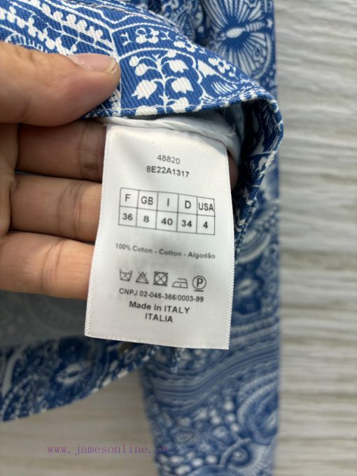 CW77576 Dior 25 Early Spring Butterfly Paisley Bee Pattern Series Example Blue And White Porcel te79q9iv - Image 10