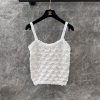 ZT61079 Chanel 25Ss Spring/Summer New Handmade Hook And Flower Knitted Tank Top | Developed By 98d7dd8s