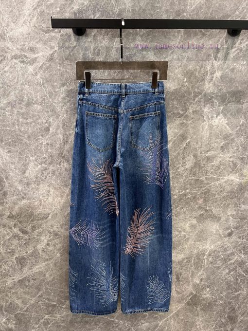 ZK61082 Chanel 25S Spring/Summer New Feather Hot Diamond Jeans | YB Has Developed A Classic Den inmkymxt - Image 3