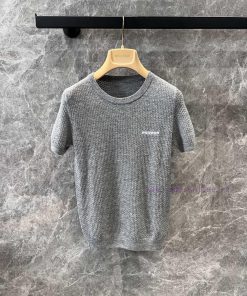 ZT61083 Miumi * 25Ss Summer New Micro Label Hollow Knitted Short Sleeve Top | Developed By Yb T ct3mcxlj