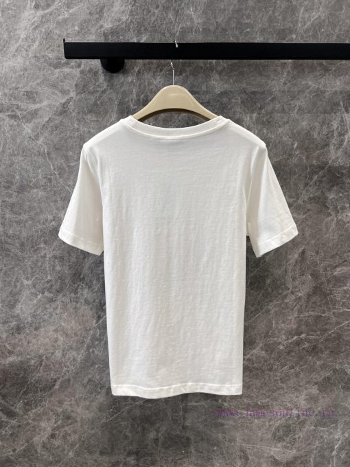 ZT61085 Burberry 25Ss Spring/Summer New Knight Warrior Embroidered Round Neck Short Sleeve T-sh f6fdqjrk - Image 3